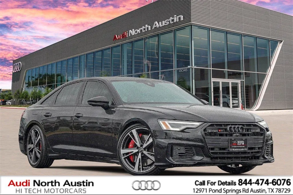 Black 2022 Audi S6 Sedan Premium Plus for sale in Austin, TX