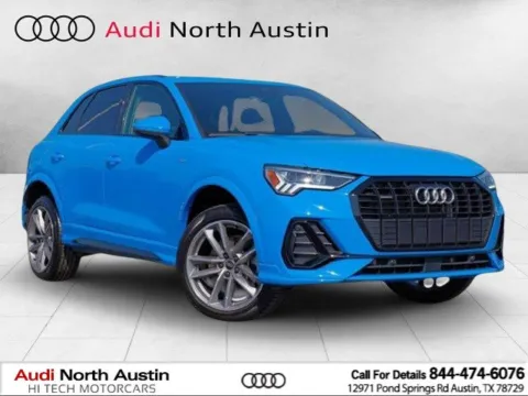 Blue 2023 Audi Q3 S line Premium for sale in Austin, TX