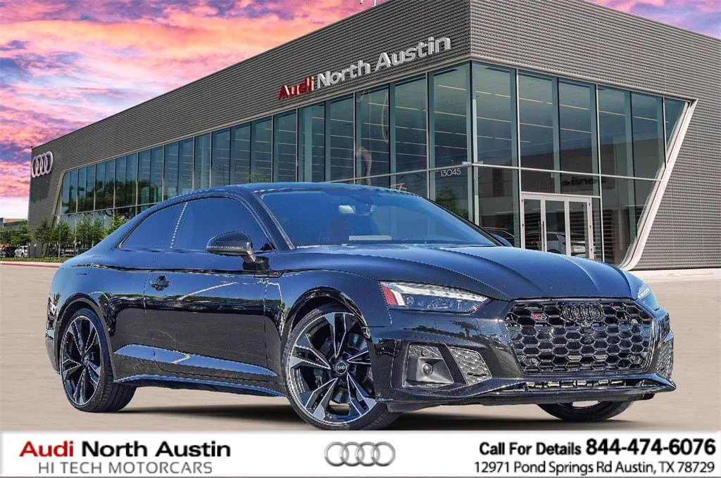 Black 2023 Audi S5 Coupe Premium Plus for sale in Austin, TX