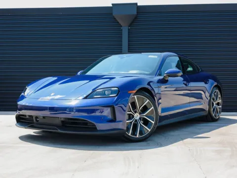 Blue 2025 Porsche Taycan 4 for sale in Austin, TX