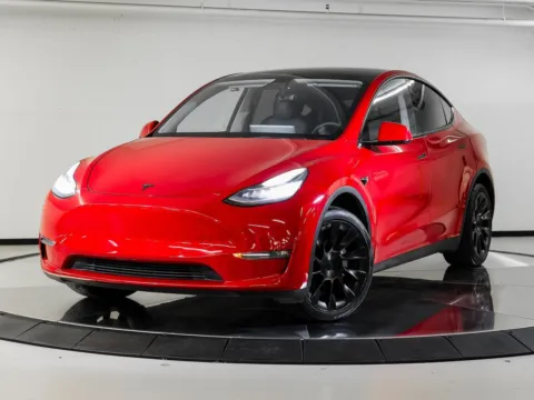 Red 2021 Tesla Model Y Long Range for sale in Austin, TX