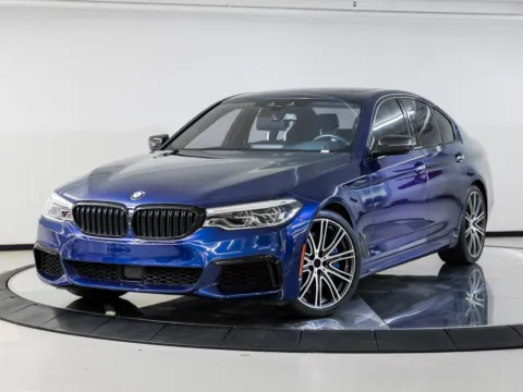 Blue 2018 BMW 5 Series M550i xDrive for sale in Austin, TX