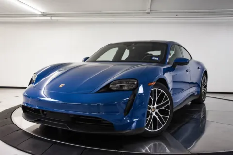 Blue 2022 Porsche Taycan for sale in Austin, TX