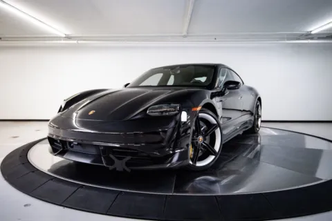 Black 2023 Porsche Taycan Turbo S for sale in Austin, TX