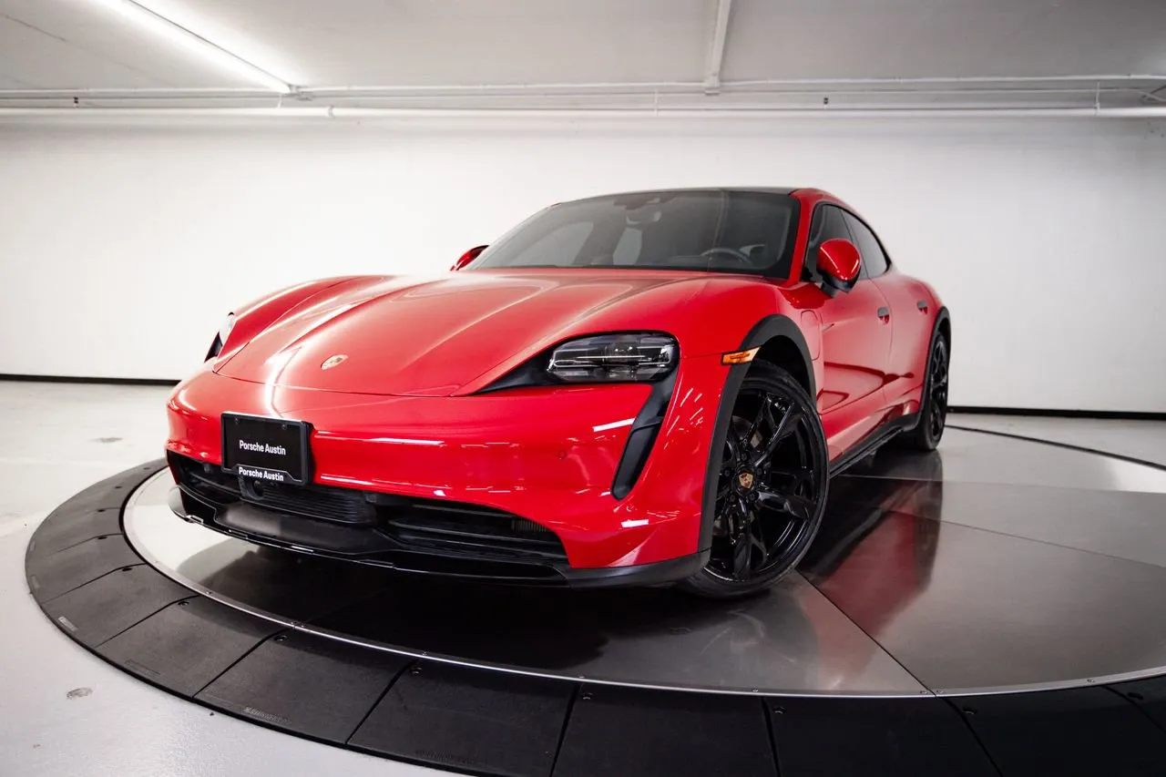 Red 2022 Porsche Taycan 4 for sale in Austin, TX