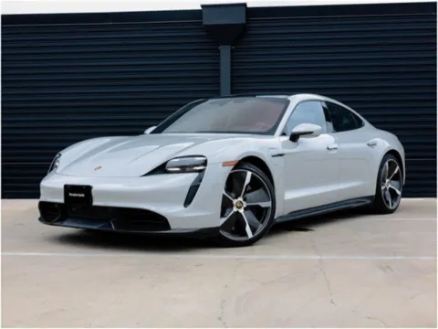 Gray 2022 Porsche Taycan Turbo S for sale in Austin, TX