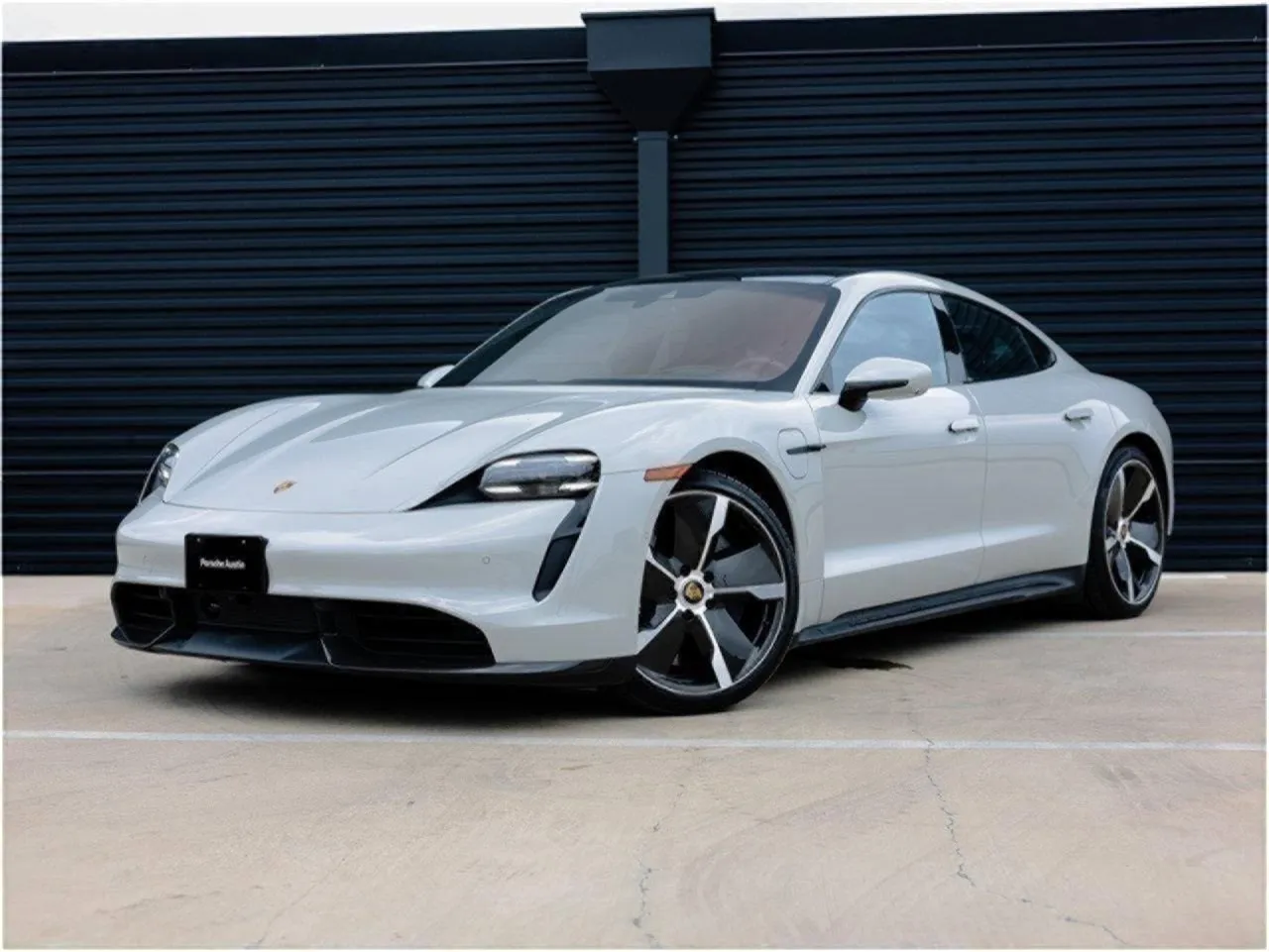Gray 2022 Porsche Taycan Turbo S for sale in Austin, TX