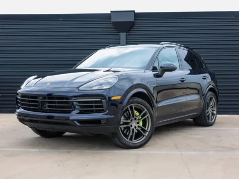 Blue 2022 Porsche Cayenne Platinum Edition E-Hybrid for sale in Austin, TX