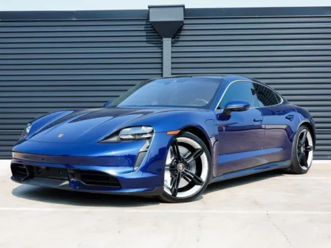 Blue 2020 Porsche Taycan Turbo for sale in Austin, TX