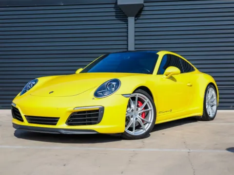 Yellow 2017 Porsche 911 Carrera 4S for sale in Austin, TX