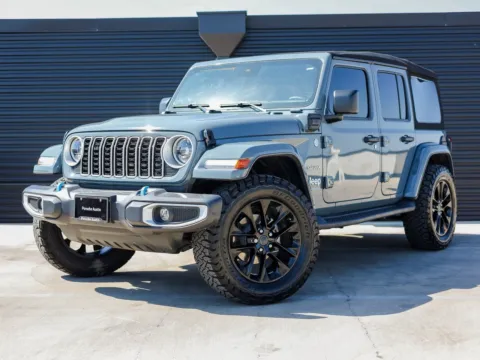 Gray 2024 Jeep Wrangler 4xe Sahara for sale in Austin, TX