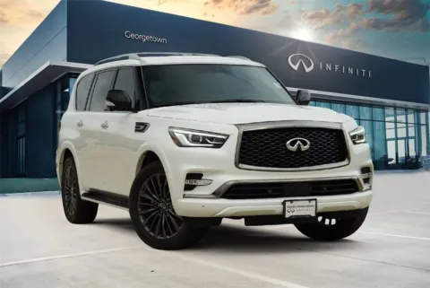 White 2024 INFINITI QX80 SENSORY for sale in Georgetown, TX