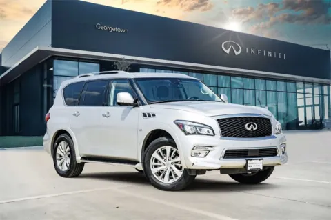 Silver 2017 INFINITI QX80 for sale in Georgetown, TX