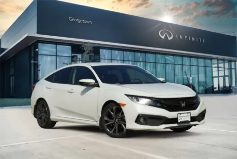 White 2019 Honda Civic Sedan Sport for sale in Georgetown, TX