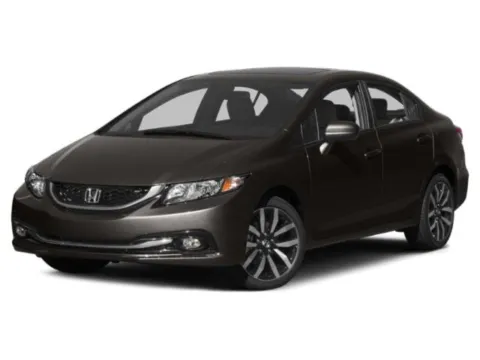 White 2015 Honda Civic Sedan EX-L for sale in Georgetown, TX