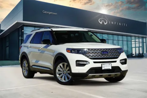 White 2022 Ford Explorer Limited for sale in Georgetown, TX