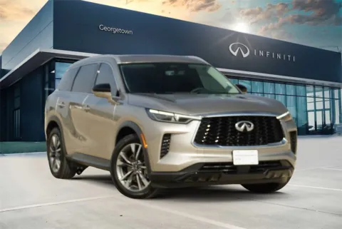 Silver 2023 INFINITI QX60 LUXE for sale in Georgetown, TX