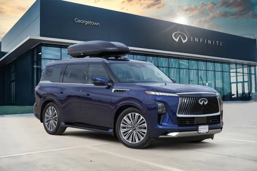 Blue 2025 INFINITI QX80 SENSORY for sale in Georgetown, TX