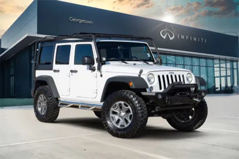 White 2015 Jeep Wrangler Unlimited Rubicon for sale in Georgetown, TX