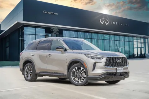 Silver 2023 INFINITI QX60 LUXE for sale in Georgetown, TX