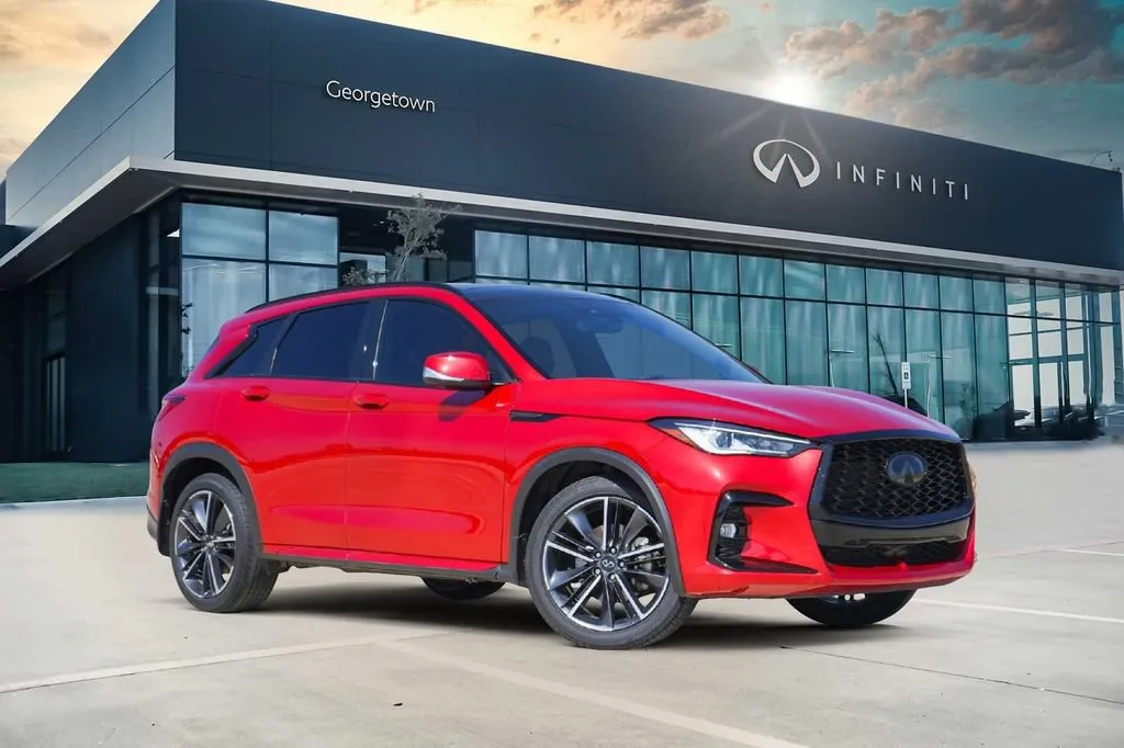 Red 2023 INFINITI QX50 SPORT for sale in Georgetown, TX