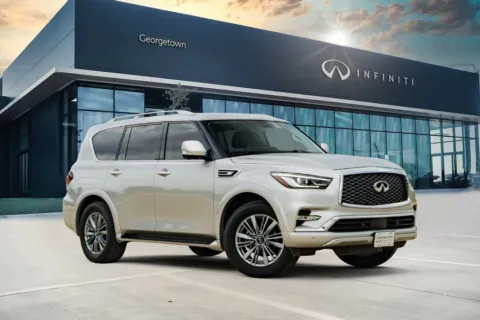 Silver 2023 INFINITI QX80 LUXE for sale in Georgetown, TX