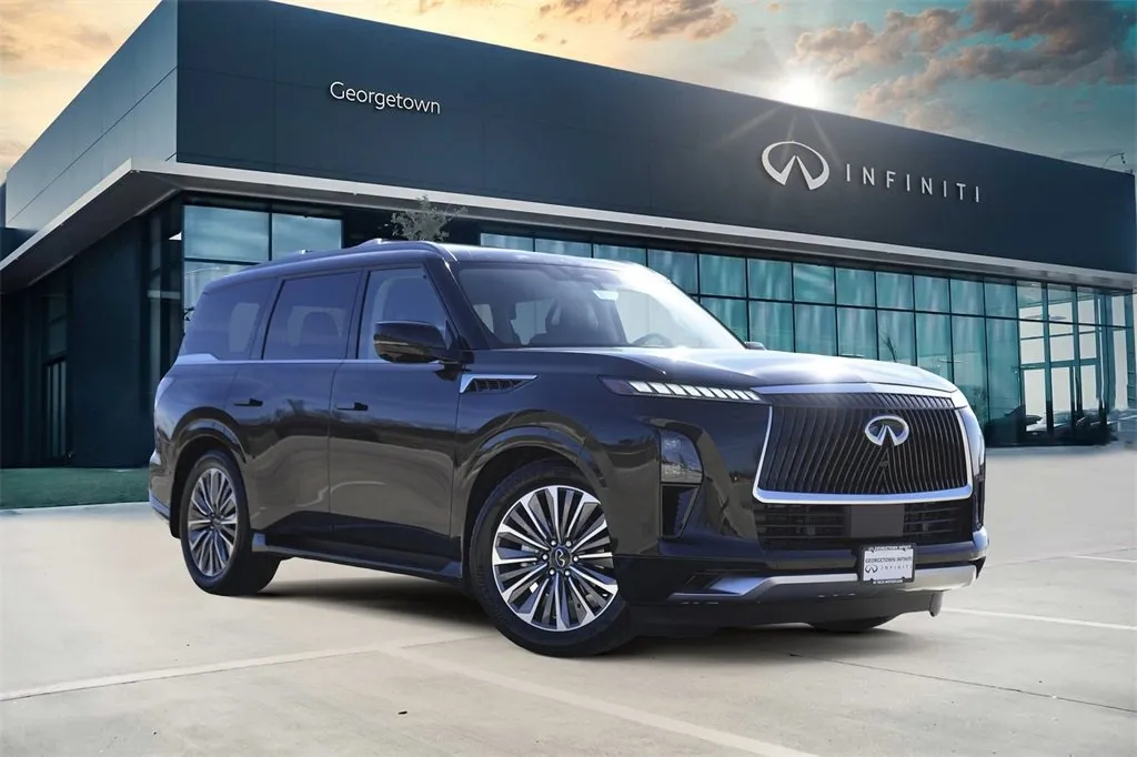 Black 2025 INFINITI QX80 SENSORY for sale in Georgetown, TX