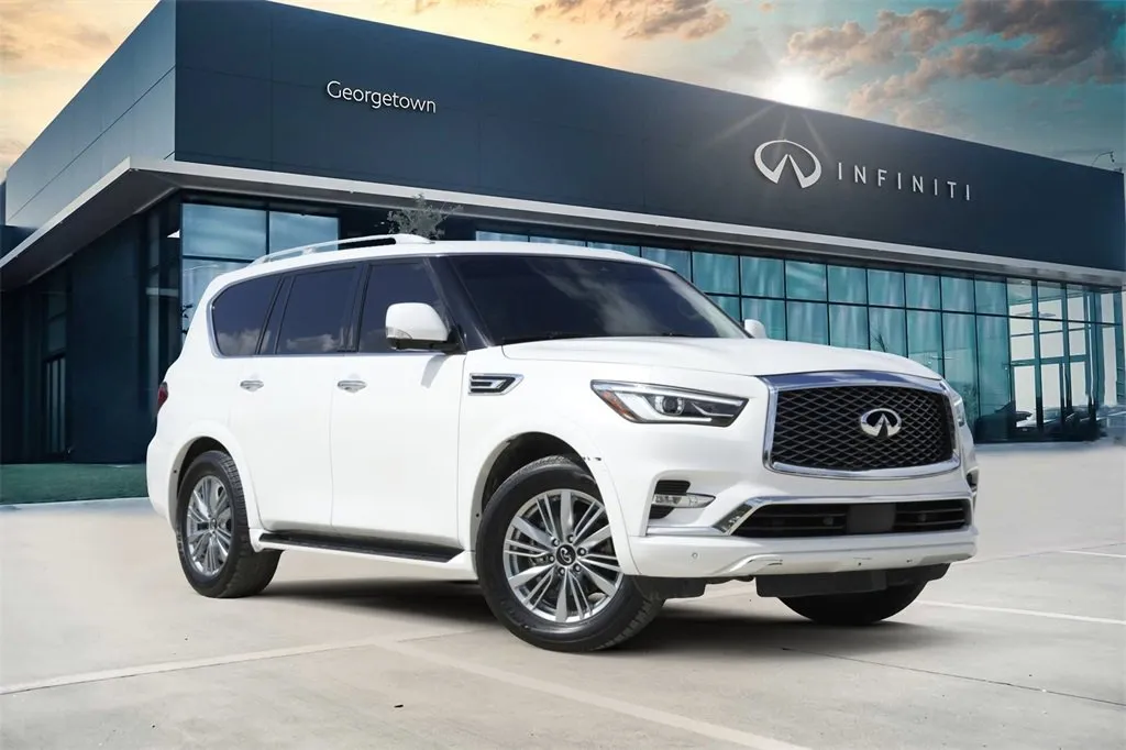 White 2021 INFINITI QX80 LUXE for sale in Georgetown, TX