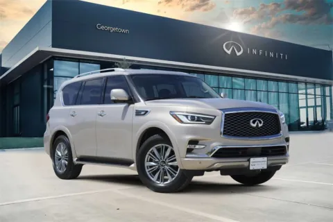 Silver 2022 INFINITI QX80 LUXE for sale in Georgetown, TX