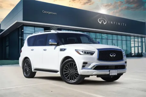 White 2022 INFINITI QX80 SENSORY for sale in Georgetown, TX