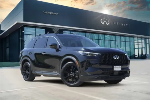 Black 2025 INFINITI QX60 LUXE for sale in Georgetown, TX