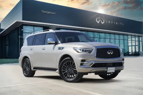 Silver 2024 INFINITI QX80 SENSORY for sale in Georgetown, TX