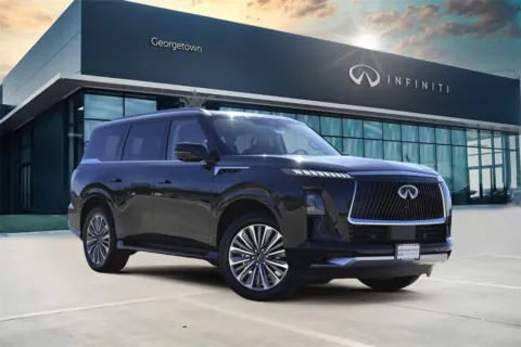 Black 2025 INFINITI QX80 SENSORY for sale in Georgetown, TX