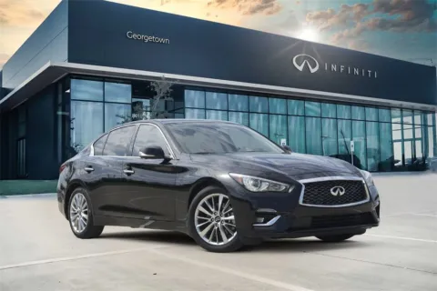Black 2022 INFINITI Q50 LUXE for sale in Georgetown, TX