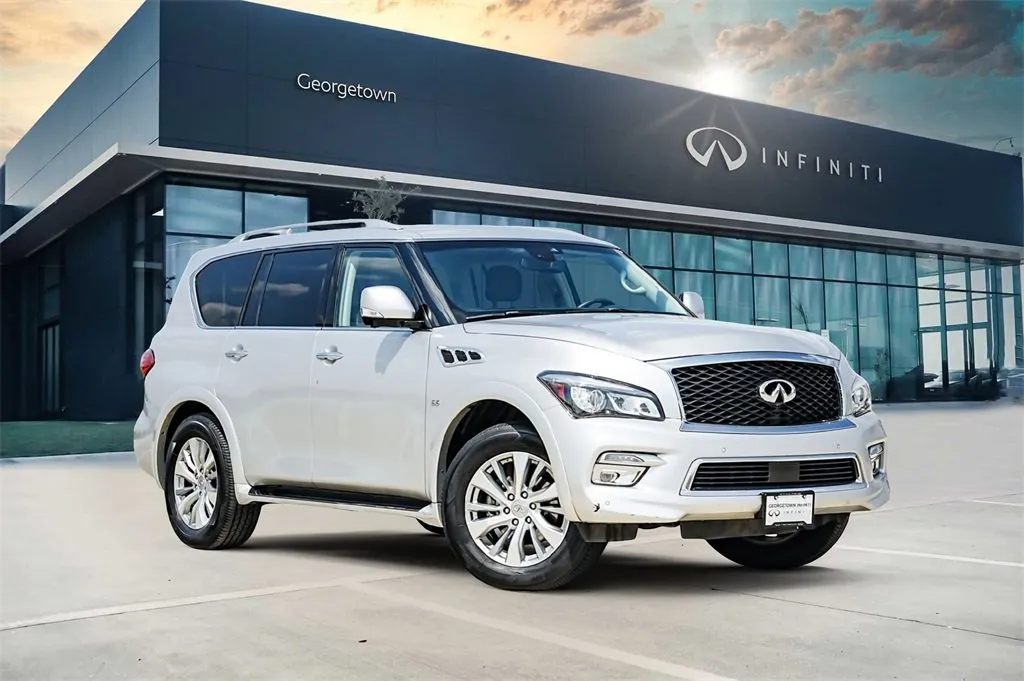 Silver 2017 INFINITI QX80 for sale in Georgetown, TX