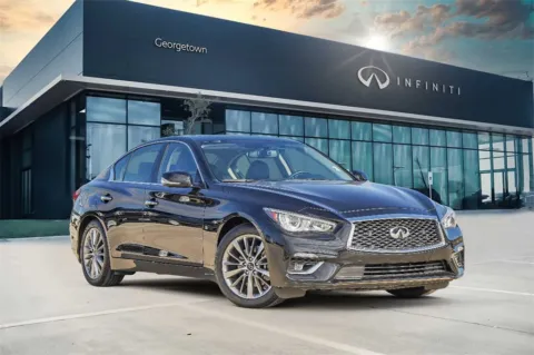 Black 2023 INFINITI Q50 LUXE for sale in Georgetown, TX