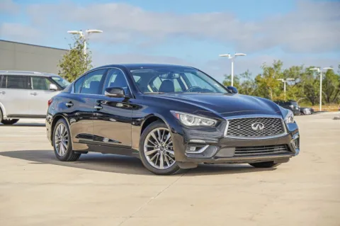 Black 2023 INFINITI Q50 LUXE for sale in Georgetown, TX