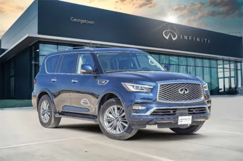 Blue 2024 INFINITI QX80 LUXE for sale in Georgetown, TX
