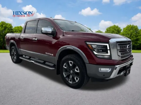 Red 2021 Nissan Titan Platinum Reserve for sale in DeRidder, LA