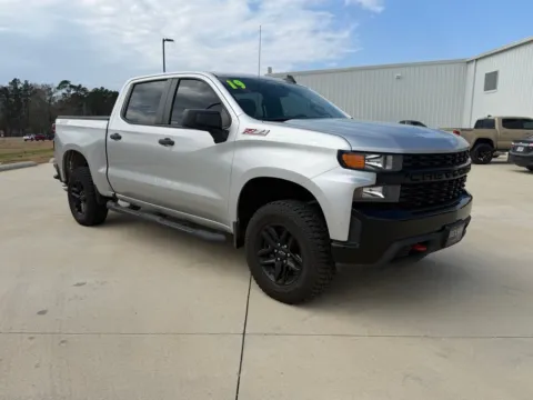 Silver 2019 Chevrolet Silverado 1500 Custom Trail Boss for sale in DeRidder, LA