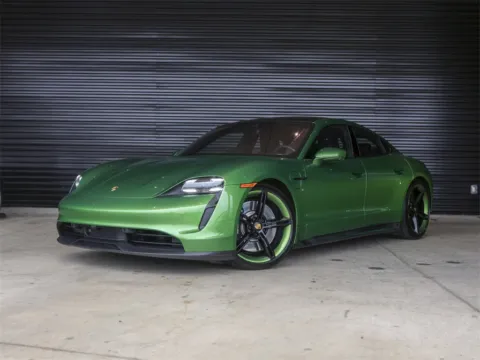 Green 2021 Porsche Taycan 4S for sale in Austin, TX