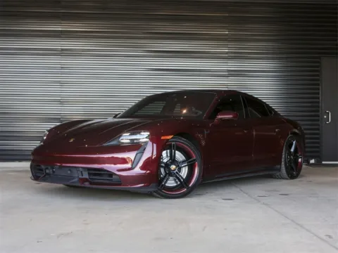 Red 2022 Porsche Taycan Turbo for sale in Austin, TX