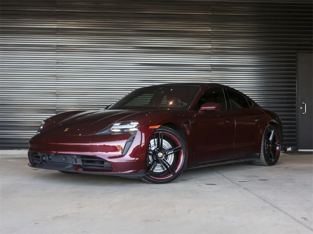Red 2022 Porsche Taycan Turbo for sale in Austin, TX