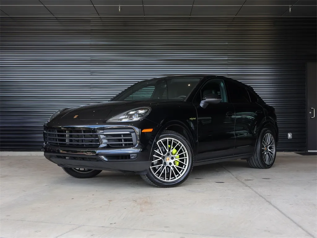 Black 2023 Porsche Cayenne E-Hybrid Coupe Platinum Edition for sale in Austin, TX