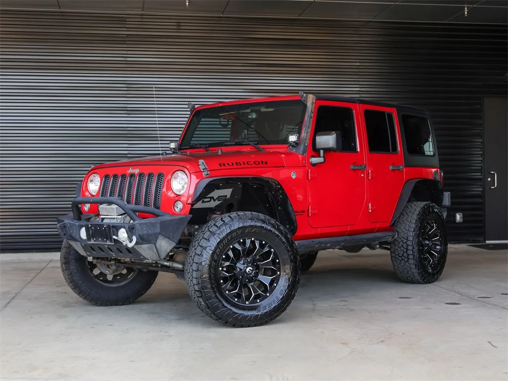Red 2016 Jeep Wrangler Unlimited Rubicon for sale in Austin, TX
