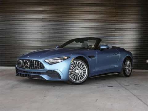 Blue 2023 Mercedes-Benz SL-Class SL 43 AMG for sale in Austin, TX