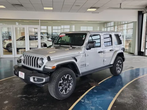 Silver 2024 Jeep Wrangler Sahara for sale in Boone, IA