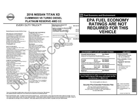 Orange 2016 Nissan Titan XD Platinum Reserve for sale in Boone, IA