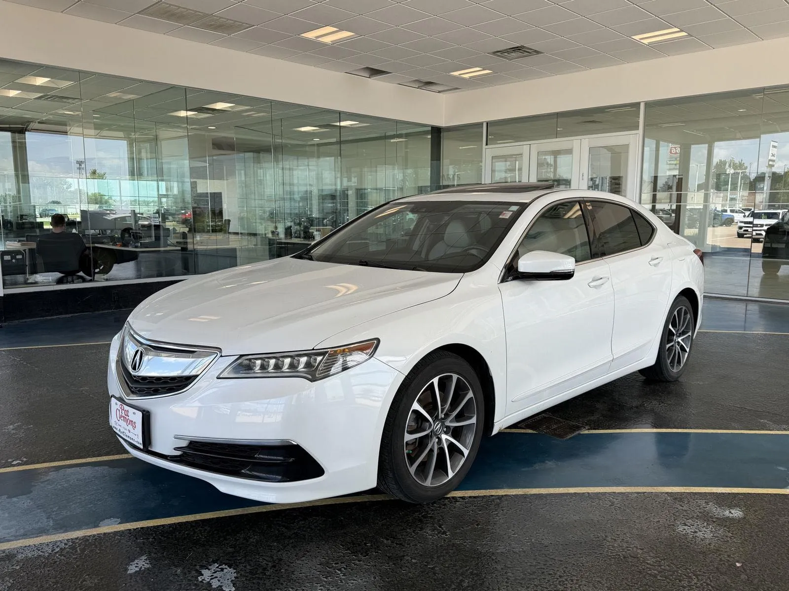 White 2015 Acura TLX V6 Tech for sale in Boone, IA