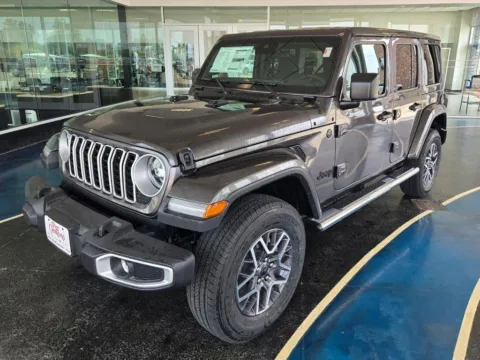 Gray 2025 Jeep Wrangler Sahara for sale in Boone, IA